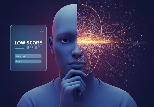 Person confused by quiz results that don't match feelings