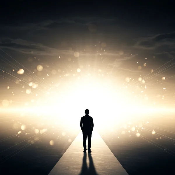 Person walking towards a clear, empowered future