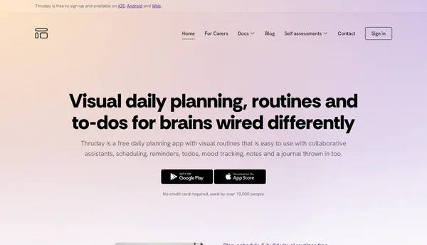 Thruday: Visual Daily Planning for Autism