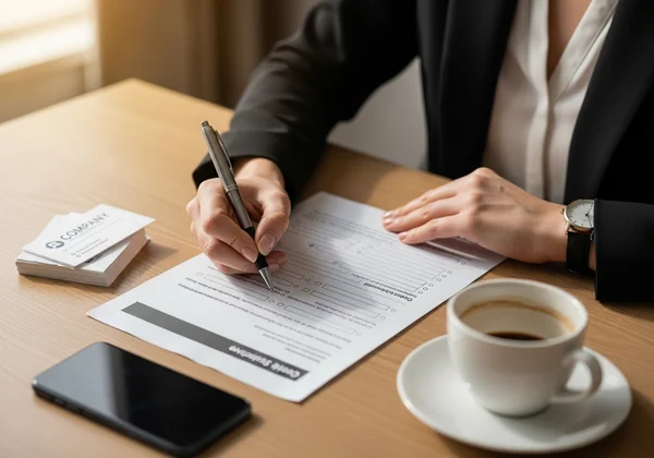 Person completing self assessment form